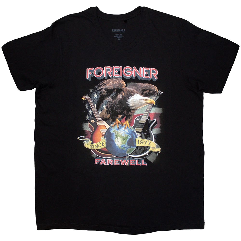 Foreigner - Farewell Eagle Heren Tshirt - Zwart